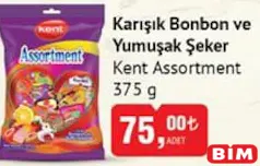 KENT ASSORTMENT KARIŞIK BONBON VE YUMUŞAK ŞEKER 375 G - BAYRAM ŞEKERİ/ÇİKOLATASI